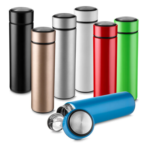Squeeze | Garrafa em aço inox com parede dupla de 400 ml.