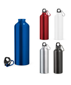 Squeeze em alumínio com mosquetão para fácil transporte