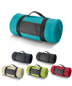 Manta em tecido polar 180 g/m². Com alça removível. 1500 x 1200 mm