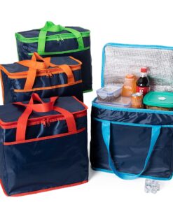 Bolsa térmica de poliéster 420D de 36 litros com bolso frontal.