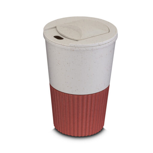 Leve sustentabilidade e estilo com você! Nosso copo de 400ml com parede dupla é feito de fibra de trigo e plástico, proporcionando isolamento térmico e durabilidade. Com tampa rosqueável, é ideal para suas bebidas favoritas, a qualquer hora e em qualquer lugar!