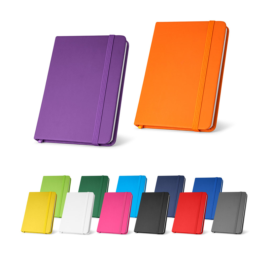 caderno-corporativo-de-bolso-para-anotacoes-estrategicas Caderno corporativo de bolso com capa dura preta em couro sintético, fechado com elástico.