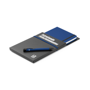 Caderno personalizado com logo da empresa