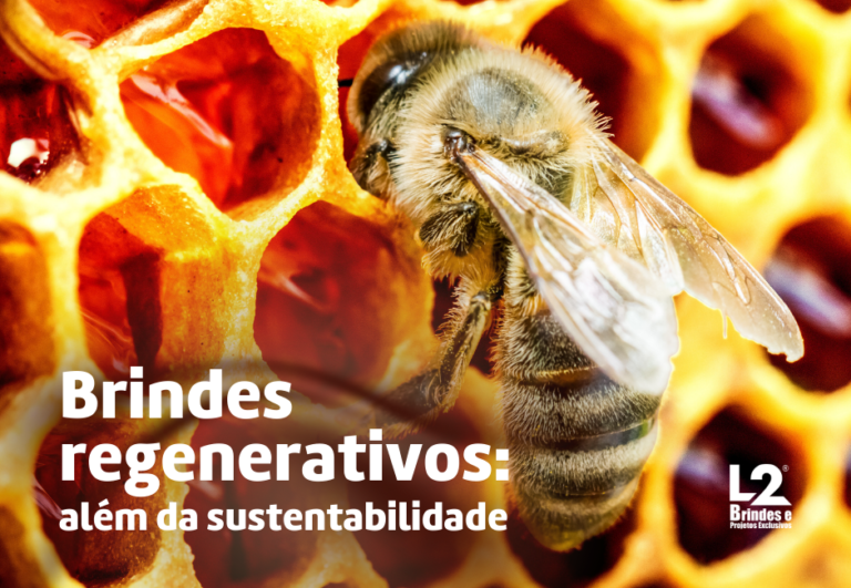 Coleção de brindes regenerativos com impacto ambiental positivo e materiais inovadores