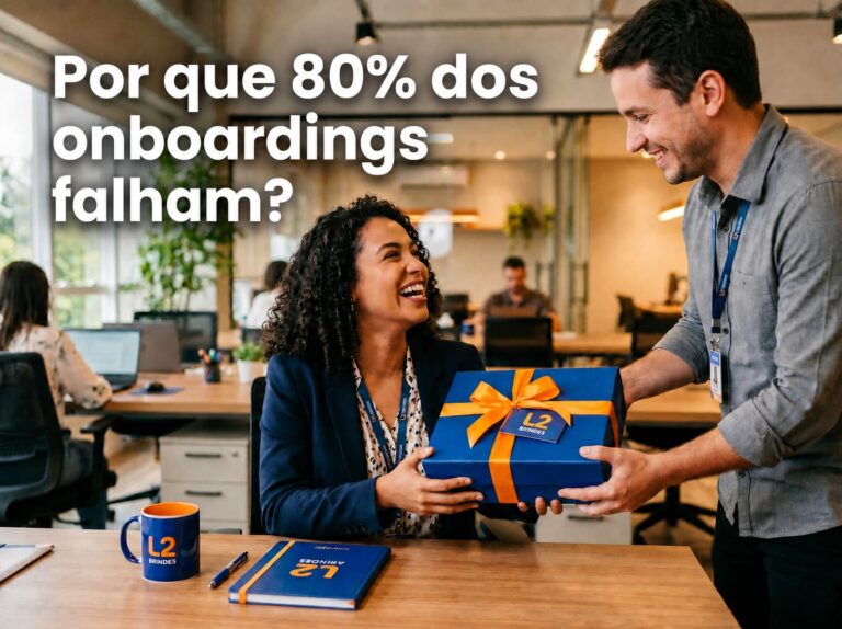 onboarding corporativo estratégico com kit de boas-vindas corporativo entregando experiência ao colaborador