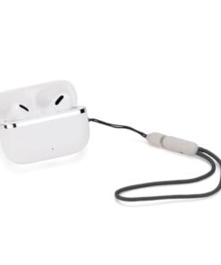 Fone de ouvido sem fio personalizado branco com estojo de carregamento USB-C