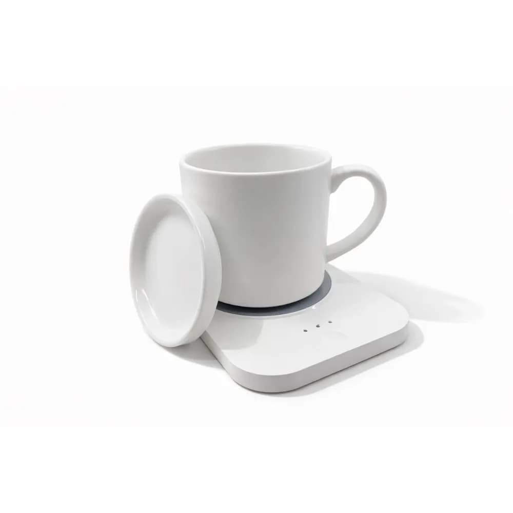 kit-aquecedor-caneca-carregador-wireless-personalizado-l2 Kit aquecedor de caneca branco com carregador wireless e caneca de cerâmica, ideal para brinde corporativo tecnológico.